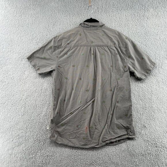 JACK O’NEILL Men's Short Sleeve Button Up Shirt Size Large Printed Trees - Picture 6 of 12